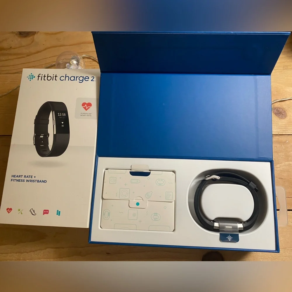 Fitbit Charge 2 Heart Rate + Fitness Wristband, Black new